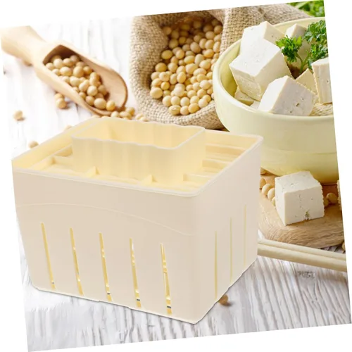 Miniatura 3 de SHOWERORO Caja de prensado de cuajada Escurridor de prensatelas de tofu de pared lisa para exprimidor de agua de tofu