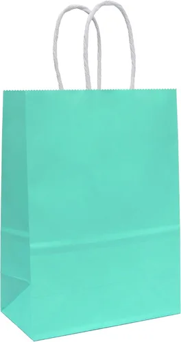 Miniatura 17 de 25 bolsas de regalo pequeñas de papel kraft morado claro, bolsas de regalo moradas con asas para recuerdos de fiesta (8.2 x 6 x 3.1 pulgadas)
