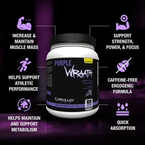 Miniatura 2 de CONTROLLED LABS Purple Wraath 90 Porción de uva jugosa, 2.5 libras