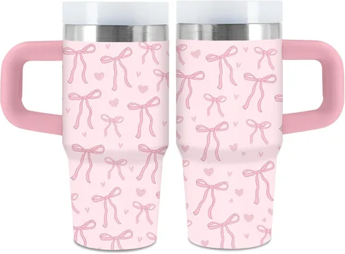Miniatura 12 de Vaso de 405 ml para niños con alfabeto de animales con asa, popote y tapa, vaso aislado de acero inoxidable, cosas con letras del abecedario