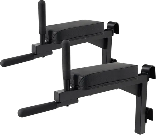 Swedish Ladder Dip Bar Attachment, Fits TS003A Ladder, Wood Stall Bar for School, Physical Therapy and Gymnastics, Multi-grip