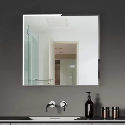 Miniatura 9 de Fab Glass and Mirror - Espejo redondo biselado y pulido, Vidrio, Transparente, 30" x 30