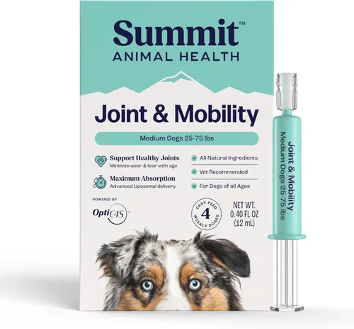Miniatura 8 de Summit Canine - Suplemento para articulaciones y movilidad para perros pequeños, condroitina líquida natural con suministro liposomal para artritis