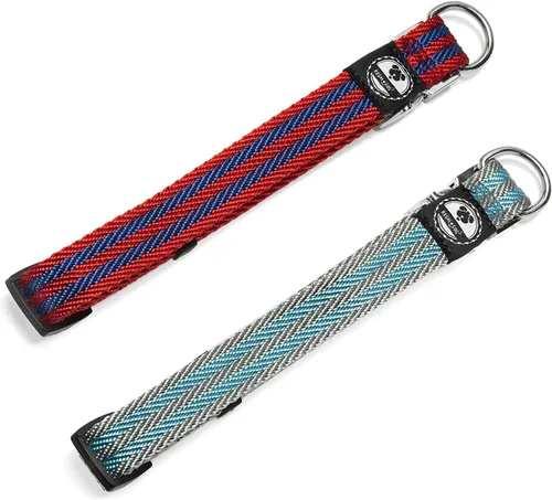 Miniatura 7 de Regal Dog Products Collar mediano para mascotas con hebilla grabada personalizada, collares de sarga duraderos para perros pequeños, collares