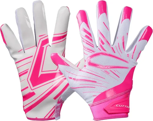 Miniatura 7 de Guantes de fútbol Cutters - Guantes de receptor de fútbol para el día del partido con agarre de silicona de alta adherencia, soporte y protección