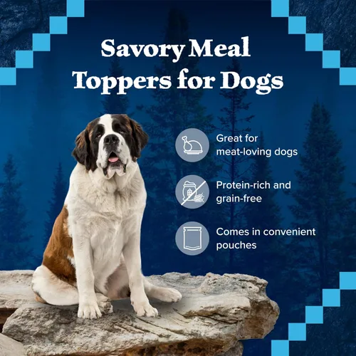Miniatura 4 de Blue Buffalo Wilderness Trail Toppers Wild Cuts - Alimento húmedo natural para perros con alto contenido de proteínas, bocados de pollo en salsa