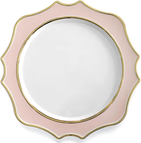 Miniatura 9 de Occasions" - 10 cargadores redondos de plástico de 13.25 pulgadas, para decoración de fiestas, platos desechables (aguamarina imperial y dorado)