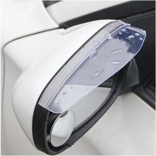 Espejo retrovisor de auto para N-issan Tiida Teana Skyline Juke X-Trail Almera Qashqai Livina Sunny, 2 piezas de PV-C para espejo trasero de coche,