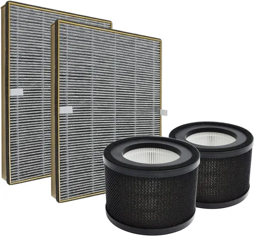 PUREBURG Juego de filtros HEPA de repuesto compatibles con purificador de aire TaoTronics TT-AP001 y TT-AP002