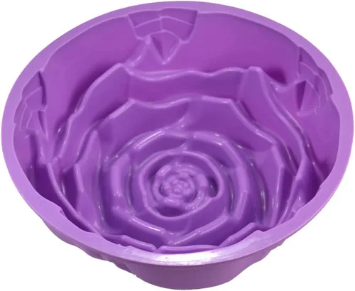 Miniatura 2 de Molde para hornear de silicona para tartas de cumpleaños de 9 pulgadas, diseño de flores de rosas, L