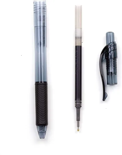 Miniatura 9 de Pentel - Tinta de recarga para pluma de gel líquido EnerGel, (0.5mm), línea fina, punta de aguja, tinta negra, caja de 12 (LRN5-A)
