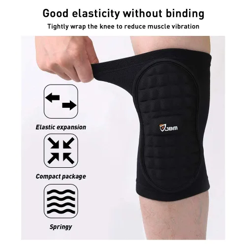 Miniatura 3 de JBM Rodillera para mujeres y hombres, rodillera de compresión para baloncesto, voleibol, tenis, correr, entrenamiento, ejercicio
