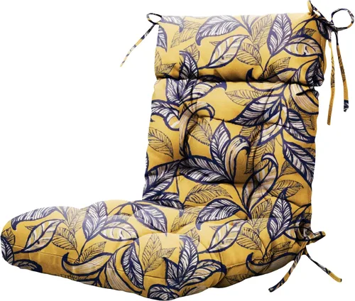 Miniatura 9 de ARTPLAN Cojín para silla de exteriores, cojín de respaldo alto para patio con lazo para silla mecedora Adirondack, 44 x 21 x 4 pulgadas, 1 unidad