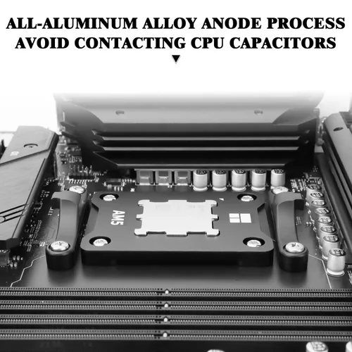 Miniatura 5 de Thermalright ASF Black V2 AM5 Portaprocesador, Marco de Seguridad Fijo AM5, Marco de Seguridad AM5, Marco de Sujeción Correctivo Anti-Doblado, Marco