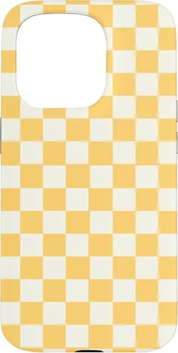 Miniatura 13 de Funda con patrón clásico de cuadros amarillo para iPhone 11
