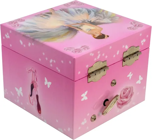 Miniatura 3 de The San Francisco Music Box Company Caja de música con bailarina de un cajón