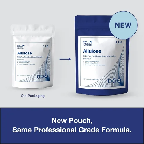 Miniatura 3 de Pure Powder Nutrition Alulosa Alternativa de azúcar a base de plantas Paquete de 1 libra