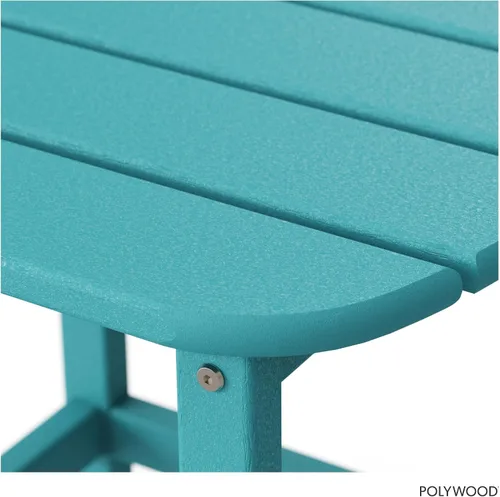Miniatura 7 de POLYWOOD SBT18AR South Beach - Mesa auxiliar para exteriores de 18 pulgadas, Aruba