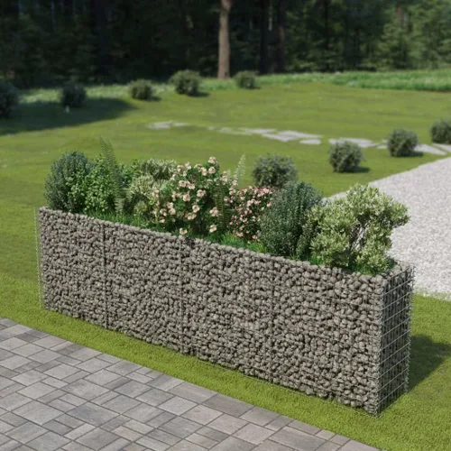 Miniatura 15 de Gabion cama elevada, cestas de gaviones, camas de jardín galvanizadas, gaviones, pared de gaviones, alta capacidad de carga, acero galvanizado 35.4