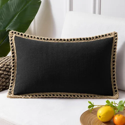 Miniatura 42 de Phantoscope Farmhouse - Fundas de almohada decorativas para exteriores, Poliéster & Mezcla de poliéster, Beige, 18" x 18