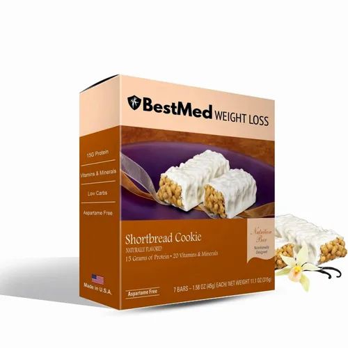Miniatura 17 de BestMed - Barra de proteínas – 0.55 onzas de proteína, baja en carbohidratos, baja en azúcar, alta fibra, baja en calorías, barra nutricional