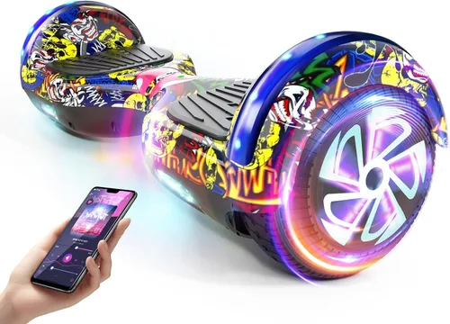 Miniatura 13 de LIEAGLE Scooter, Self Balancing Scooter with Bluetooth Speaker LED Lights Wheels,Dual 300w Motors, 7.5 mph Max Speed & 8.5 Miles Max Range, for A02