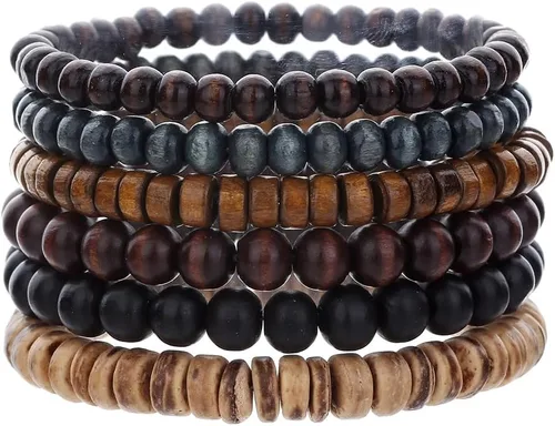Miniatura 26 de Gothic Bracelet Adjustable Punk Braided Multilayer Grunge Set Beaded Bracelets Emo Metal Cuff Wrap Bracelets Stackable Meaningful Gift