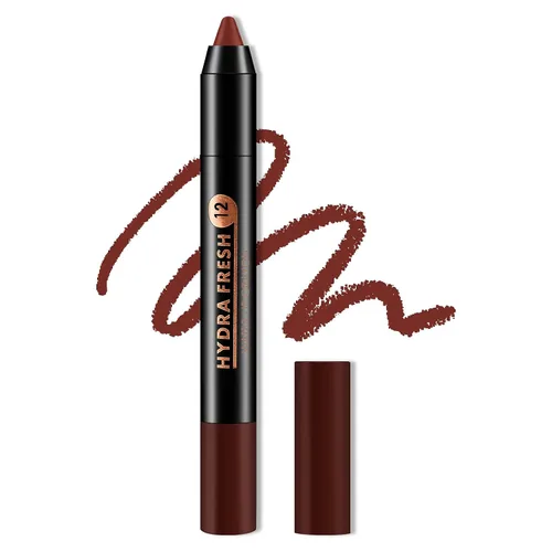 Miniatura 23 de Boobeen Lápiz labial mate de lápiz labial cremoso aterciopelado, cobertura completa, alto pigmento, impermeable, de larga duración, para mujeres