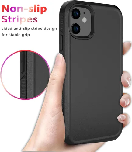 Miniatura 5 de Diverbox - Funda para iPhone 12 a prueba de golpes y caídas, protector de pantalla de vidrio templado, funda protectora de alta resistencia