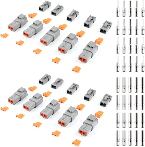 Miniatura 10 de JRready 6 pares de conectores Deutsch de 1 pin, ST6287-0106 IP67, impermeable, DTHD, conector de un solo pin para aplicaciones de alta resistencia