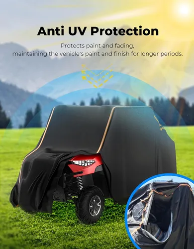 Miniatura 4 de KEMIMOTO Cubierta impermeable 420D UTV de 4 a 6 plazas compatible con Polaris Ranger Crew XP 1000 General RZR XP 4 Talon Pioneer Teryx 4 Uforce U10