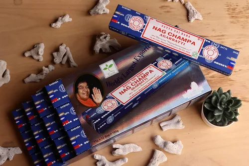 Miniatura 2 de EARTH Satya Nag Champa - Varillas de incienso prémium de 15 GMS (paquete de 12) (certificado verde) – Agarbatti enrollado naturalmente a mano