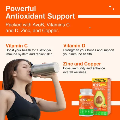 Miniatura 4 de Metavo Salud inmunológica: suplemento natural de apoyo inmunológico, suplementos esenciales de zinc para hombres y mujeres enriquecidos con vitamina