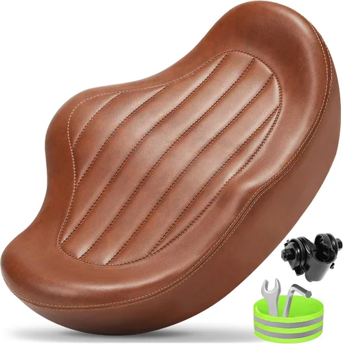 Miniatura 9 de CDYWD Noseless Oversized Bike Seat for Men Women Comfort, Extra Wide Padded Bicycle Seat Cushion, Large Comfortable Bike Saddle for Peloton