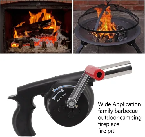 Miniatura 2 de Ventilador de barbacoa para cocinar al aire libre, soplador de aire portátil ligero y portátil, ahorro de tiempo, soplador de barbacoa ABS duradero