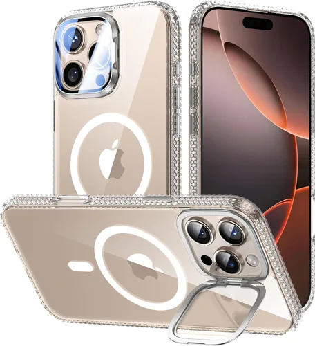 Miniatura 62 de VOFATA - Funda magnética para iPhone 17 Pro Max, cubierta para cámara con soporte, protección completa para la cámara, compatible con MagSafe