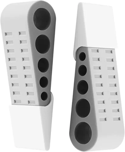 Topes de puerta, cuñas de puerta de goma con soportes, topes de puerta antideslizantes para azulejos de madera, mármol, suelo de hormigón, cuña de