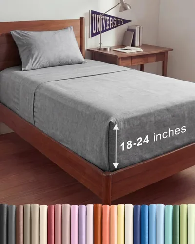Miniatura 143 de Sábanas King divididas con bolsillos extra profundos, sábanas transpirables y refrescantes de 5 piezas, sábanas de lujo para hotel, suaves, sin 22