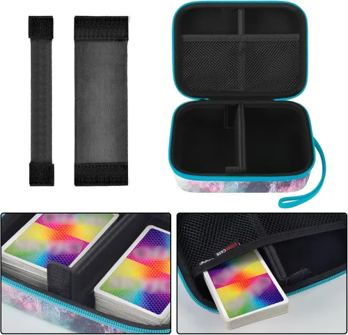 Miniatura 4 de Funda compatible con tarjetas PM TCG/para SKYJO/para cinco coronas/para UNO/para cartas de juego de fase 10, organizador de almacenamiento