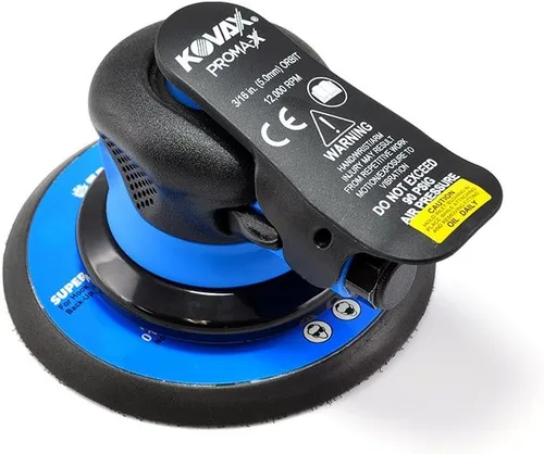 PROMA-X AIR 910-0603M - Lijadora neumática Orbital DA aleatoria de 6 pulgadas, almohadilla de gancho y bucle, órbita de 3/16 pulgadas