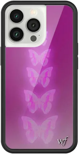 Miniatura 10 de Fundas Wildflower - Compatibles con Apple iPhone 13 Pro Protector de goma negro, certificado de prueba de caída de 4 pies, propiedad de mujeres