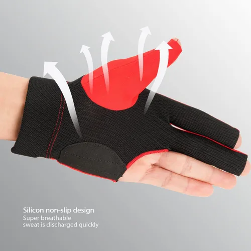 Miniatura 49 de KONLLEN Billiards Gloves for Left Hand/Right Hand L/XL Pool Gloves Professional Non-Slip Adjustable Breathable Snooker Gloves Popular Sizes for Men