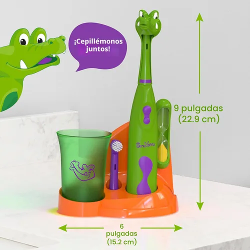 Miniatura 6 de Cepillo de dientes electrónico Brusheez para niños Snappy el cocodrilo