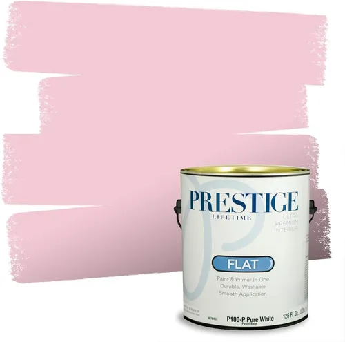 Miniatura 13 de Prestige Paints E100-T-SW6591 Pintura exterior e imprimación en uno, 1 galón, plano, combinación comparable de Sherwin Williams Amaryllis, 1 galón