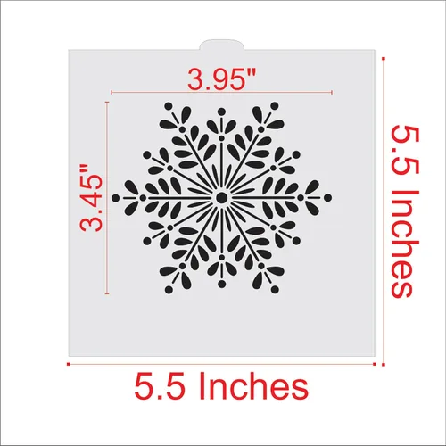 Miniatura 2 de Plantilla retro de galletas y manualidades de copo de nieve de Designer Stencils