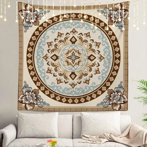 Miniatura 51 de Shrahala Circles Tapestry, Abstract Art With Various Circles Wall Hanging Hd Print Polyester Backdrop For Dorm Room Bedroom 30 X 40 In