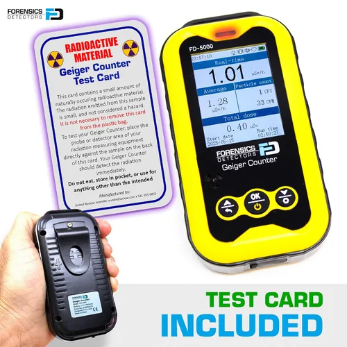 Miniatura 4 de Contador Geiger + Tarjeta de prueba de radiación Sensor de vida mejorado de 20 años Detector de radiación Beta, Gamma y rayos X Aprobado