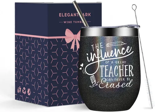 Miniatura 11 de ELEGANTPARK Regalos para profesoras para mujeres, taza de profesora de parte de estudiantes y profesores, regalos de agradecimiento para graduación
