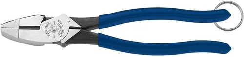 Miniatura 7 de Klein Tools D213-9STT Alicates para trabajadores de hierro con mandíbulas moleteadas resistentes, cuchillos endurecidos por inducción y un anillo