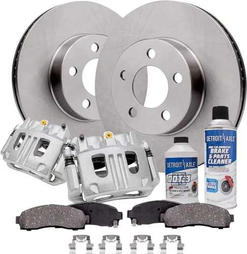 Miniatura 45 de Detroit Axle - Rotores de freno para Chrysler 200 2015 2016 2017, Rotores de freno de disco de reemplazo: 12.01" pulgadas delantero y 10.95